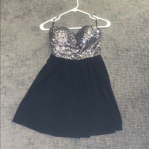 Silver Sequin Dress